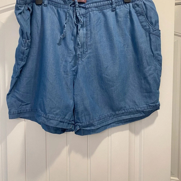 Lot of two pair, olive Linen Shorts & cotton shorts size 2x plus sizes - Picture 8 of 14